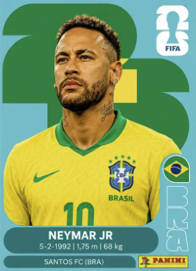 Figurinha Jogador ⚽ — Brasil