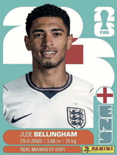 Figurinha Jogador ⚽ — Inglaterra