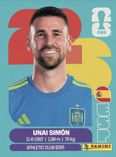 Figurinha Goleiro 🧤 — Espanha
