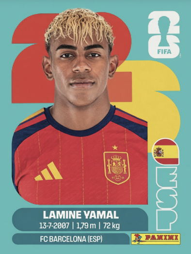 Figurinha Jogador ⚽ — Espanha
