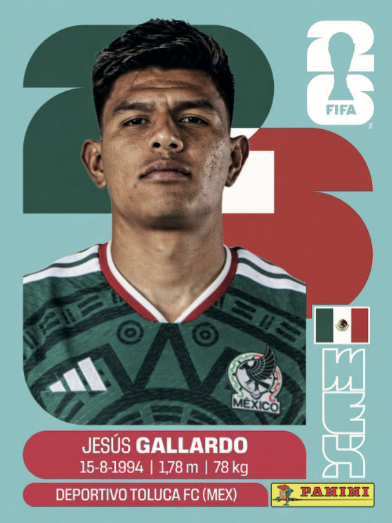 Figurinha Jogador ⚽ — México