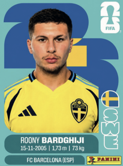 Figurinha Jogador ⚽ — Suécia